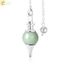 Load image into Gallery viewer, Natural Gem Stone Tree of Life Pendant Necklace 11 Gem Strone Choices