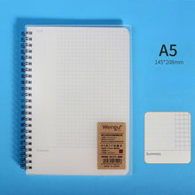 Load image into Gallery viewer, Kraft Paper A5 A6 A7 and B5 Spiral Notebook PP Hardcover Office Supplies Drawing Sketch Notebooks Blank Dotted Lined Grid Page Planner Diary Notepad