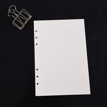 Load image into Gallery viewer, A4 B5 A5 A6 A7 Loose Leaf Notebook Refill Spiral Binder Inner Page Grid Blank Line Diary Agenda PlannerSchool Stationery