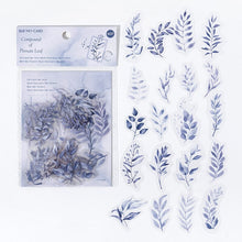 Load image into Gallery viewer, 40Pcs/Pack Ruguang Dense Series Sticker PET Transparent Plant Flower Sticky Label Deco Scrapbooking Collage Junk Journaling