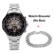 Load image into Gallery viewer, Automatic Mechanical Watch Men Luxury Brand Gift for Male with Gold Rhinestones Bracelet Fashion Mechanical Watch Men Reloj