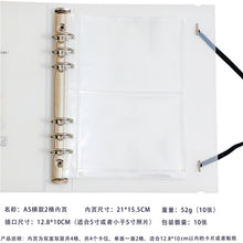 Load image into Gallery viewer, A5 Binder 6 Ring Hard Cover Collection Book Pearl Heart Journal Refills Bandage Postcards Sticker Organizer