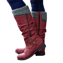 Load image into Gallery viewer, Australian Snow Boots  Ladies Winter Boots Soft PU Leather Thick Cashmere Lining Non-slip Rubber Soles