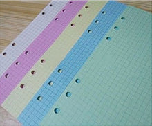 Load image into Gallery viewer, 50 Sheet A5 A6 Loose-leaf Colorful Refill Inner Page Line Blank Grid Inner Page Rulers Envelopes Inside Paper Designer Stationery