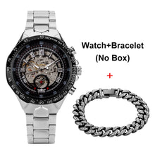 Load image into Gallery viewer, Automatic Mechanical Watch Men Luxury Brand Gift for Male with Gold Rhinestones Bracelet Fashion Mechanical Watch Men Reloj