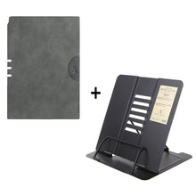 Load image into Gallery viewer, A5 Soft Suede Leather Hardcover Agenda Organizer Hardcover Notebook Office  School Supply PU Leather Notebook Optional Notebook Stand Notepad Diary Business Journal Planner