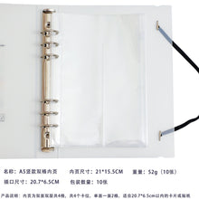 Load image into Gallery viewer, A5 Binder 6 Ring Hard Cover Collection Book Pearl Heart Journal Refills Bandage Postcards Sticker Organizer