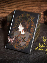 Load image into Gallery viewer, Gothic Retro Butterfly Dream Embossed Bronze Gold Gilded Hand Painted Diary Handbook Notebook Girls Hand-painted Bronzing Color Hardcover Daily Planner Student Designer Stationery