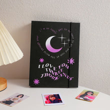 Load image into Gallery viewer, A5 Binder 6 Ring Hard Cover Collection Book Pearl Heart Journal Refills Bandage Postcards Sticker Organizer