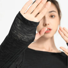 Load image into Gallery viewer, Soft Comfy Long Sleeve Shirts Cut Out Shoulder Light Weight Loose Fit Top Women Casual Fitness Wear Clothing