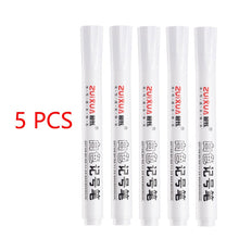 Load image into Gallery viewer, White Gel Pens Pack of 1/3/5 Pcs 2.0mm 1.0mm 0.8mm Oily Waterproof DIY Scrapbooking Graffiti Junk Journaling Sketching Markers Stationery Writing School Supplies