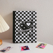 Load image into Gallery viewer, A5 Binder 6 Ring Hard Cover Collection Book Pearl Heart Journal Refills Bandage Postcards Sticker Organizer