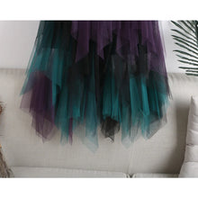 Load image into Gallery viewer, Tulle Pleated Irregular Design Long Skirt for Women Sweet Tiered Elastic High Waist Skirt 7 Beautiful Colors One Size