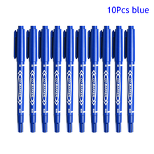 Load image into Gallery viewer, 10 Pcs/set Twin Tip Colored Permanent Art Markers Pens Fine Point Waterproof Oily Black Ink Blue Ink Red Ink Sketchbook Painting School Supplies