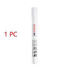 Load image into Gallery viewer, White Gel Pens Pack of 1/3/5 Pcs 2.0mm 1.0mm 0.8mm Oily Waterproof DIY Scrapbooking Graffiti Junk Journaling Sketching Markers Stationery Writing School Supplies