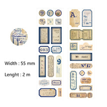 Load image into Gallery viewer, Stickers Vintage Letters Writable Tapes DIY Creative Junk Journaling Stickers Scrapbooking Supplies