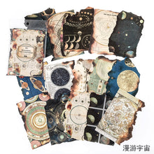 Load image into Gallery viewer, 30pcs Vintage Flowers Burnt Letter Material Paper Retro Light Paper Deco Scrapbooking Collage Background DIY Junk Journaling Diary Craft