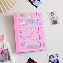 Load image into Gallery viewer, A5 Binder 6 Ring Hard Cover Collection Book Pearl Heart Journal Refills Bandage Postcards Sticker Organizer