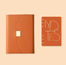 Load image into Gallery viewer, A5 A6 Luxury Loose-leaf Notebook Journal Agenda Planner Organizer 96 Sheets Pu Leather 6 Ring Binder Diary Notebook School Stationery