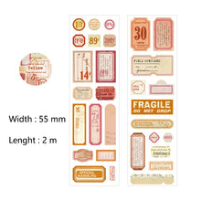 Load image into Gallery viewer, Stickers Vintage Letters Writable Tapes DIY Creative Junk Journaling Stickers Scrapbooking Supplies
