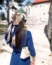 Load image into Gallery viewer, Silk Hair Scarf Scarftop Women Summer Satin Headscarf Foulard Bandana Cheveux Soft Neckerchief Hijab For Ladies