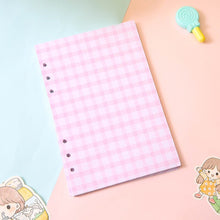 Load image into Gallery viewer, 50 Sheet A5 A6 Loose-leaf Colorful Refill Inner Page Line Blank Grid Inner Page Rulers Envelopes Inside Paper Designer Stationery