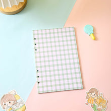 Load image into Gallery viewer, 50 Sheet A5 A6 Loose-leaf Colorful Refill Inner Page Line Blank Grid Inner Page Rulers Envelopes Inside Paper Designer Stationery