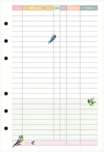Load image into Gallery viewer, 45 Sheet Packs A5 A6 A7 Decorative Pages Notebook Refill Paper Index Ruler Pages Monthly Weekly Daily Planner Agenda DIY Junk Journal