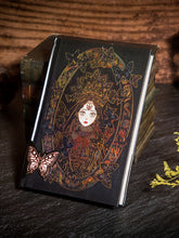 Load image into Gallery viewer, Gothic Retro Butterfly Dream Embossed Bronze Gold Gilded Hand Painted Diary Handbook Notebook Girls Hand-painted Bronzing Color Hardcover Daily Planner Student Designer Stationery