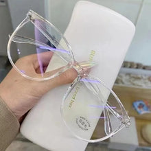 Load image into Gallery viewer, Transparent Computer Glasses Frame Women Men Anti Blue Light Round Glasses Blackout Glasses Optical Glasses Lenses