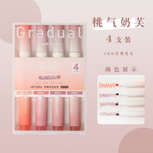 Load image into Gallery viewer, 4PCS Pastel Highlighter Pen Marker Set Aesthetic Stationery Highlighters Kawaii Pens Colored Markers Kawaiii Cute Supplies Kids