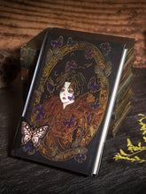 Load image into Gallery viewer, Gothic Retro Butterfly Dream Embossed Bronze Gold Gilded Hand Painted Diary Handbook Notebook Girls Hand-painted Bronzing Color Hardcover Daily Planner Student Designer Stationery