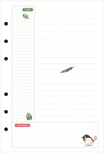 Load image into Gallery viewer, 45 Sheet Packs A5 A6 A7 Decorative Pages Notebook Refill Paper Index Ruler Pages Monthly Weekly Daily Planner Agenda DIY Junk Journal