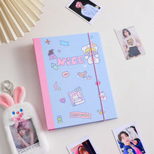 Load image into Gallery viewer, A5 Binder 6 Ring Hard Cover Collection Book Pearl Heart Journal Refills Bandage Postcards Sticker Organizer
