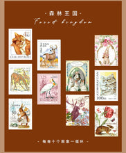 Load image into Gallery viewer, Vintage Stamp Collection and Washi Tape Scrapbooking Stickers Junk Journaling Scrap Booking Stickers Diary Decorative Tapes Washi tape Set