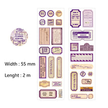 Load image into Gallery viewer, Stickers Vintage Letters Writable Tapes DIY Creative Junk Journaling Stickers Scrapbooking Supplies