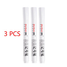 Load image into Gallery viewer, White Gel Pens Pack of 1/3/5 Pcs 2.0mm 1.0mm 0.8mm Oily Waterproof DIY Scrapbooking Graffiti Junk Journaling Sketching Markers Stationery Writing School Supplies