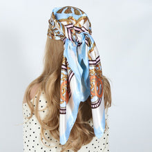 Load image into Gallery viewer, Silk Hair Scarf Scarftop Women Summer Satin Headscarf Foulard Bandana Cheveux Soft Neckerchief Hijab For Ladies