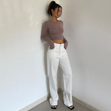 Load image into Gallery viewer, Women's Retro High Waist Comfortable Fit Wide Legs Jeans