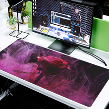 Load image into Gallery viewer, Purple Rose Custom Rectangular Non-slip Mouse Pad 16" x 35"