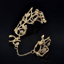 Load image into Gallery viewer, One Piece Gold Silver Rings Double Full Finger Knuckle Armor Ring Jewelry