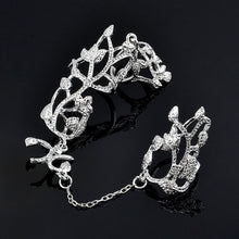 Load image into Gallery viewer, One Piece Gold Silver Rings Double Full Finger Knuckle Armor Ring Jewelry