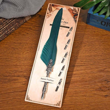 Load image into Gallery viewer, European Feather Pen Calligraphy Pen 10 Colors