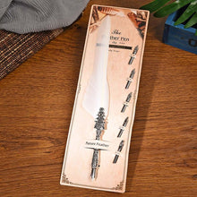 Load image into Gallery viewer, European Feather Pen Calligraphy Pen 10 Colors