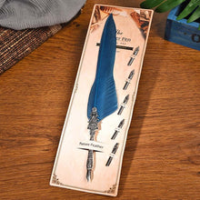 Load image into Gallery viewer, European Feather Pen Calligraphy Pen 10 Colors