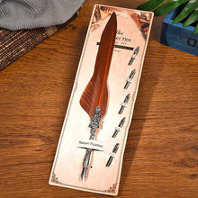 Load image into Gallery viewer, European Feather Pen Calligraphy Pen 10 Colors