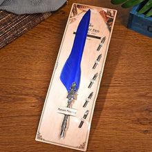 Load image into Gallery viewer, European Feather Pen Calligraphy Pen 10 Colors