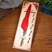 Load image into Gallery viewer, European Feather Pen Calligraphy Pen 10 Colors