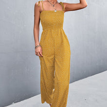 Load image into Gallery viewer, Retro Small Polka Dot Wide Leg Casual Jumsuit
