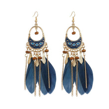Load image into Gallery viewer, Blue Feathers + New Moon
